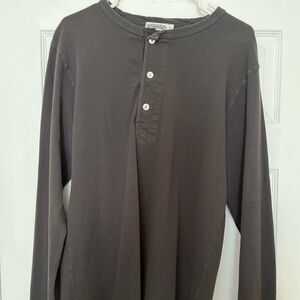 Men's Freenote cloth grey Henley Shirt